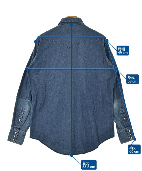 Wrangler（ラングラー）カジュアルシャツ 青 サイズ:16 1/2(XL位) メンズ/2200681274051