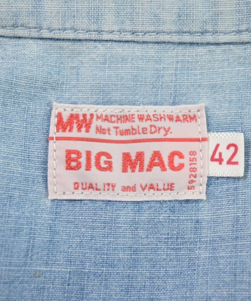 BIG MAC（ビッグマック）カジュアルシャツ 青 サイズ:XL メンズ/2200724415021