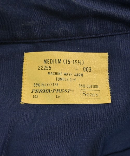 SEARS（シアーズ）カジュアルシャツ 紺 サイズ:M メンズ/2200624333043