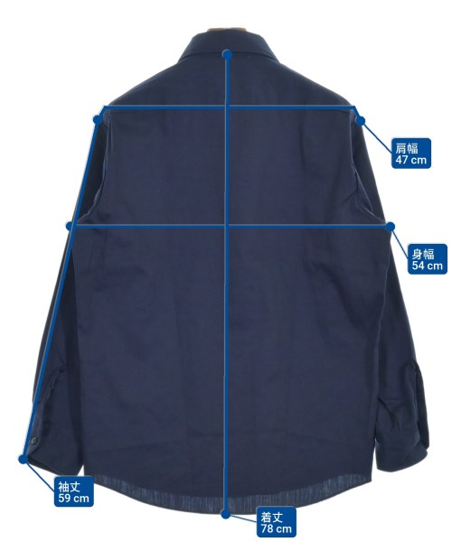 SEARS（シアーズ）カジュアルシャツ 紺 サイズ:M メンズ/2200624333043