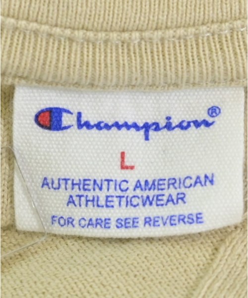 CHAMPION（チャンピオン）Tシャツ・カットソー ベージュ サイズ:L メンズ/2200626584016