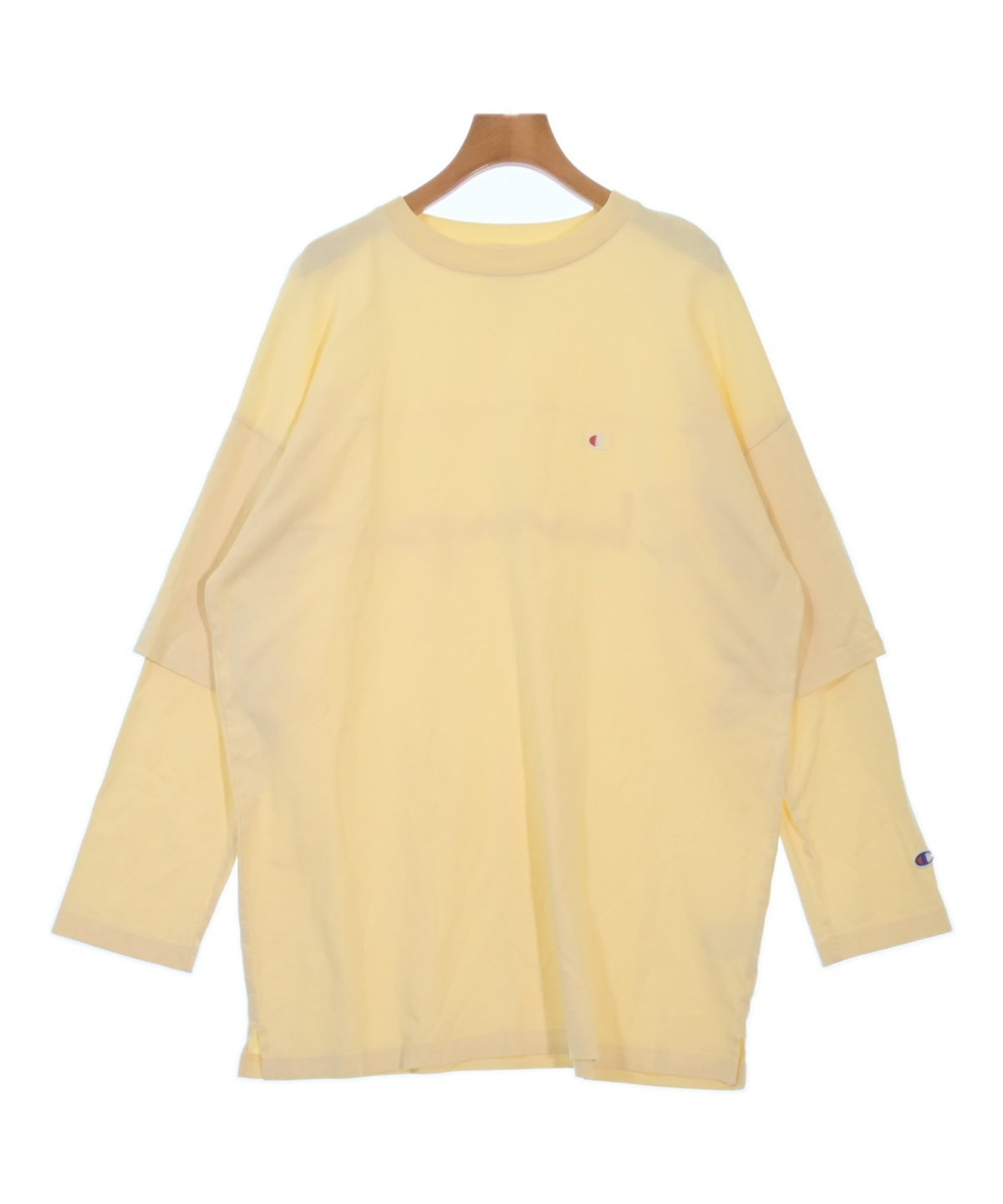 CHAMPION（チャンピオン）Tシャツ・カットソー 黄 サイズ:F