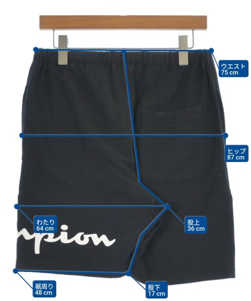 CHAMPION（チャンピオン）ショートパンツ 黒 サイズ:M メンズ/2200549579090