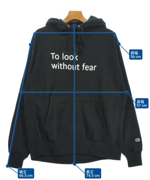 CHAMPION（チャンピオン）パーカー 黒 サイズ:L メンズ/2200626591038
