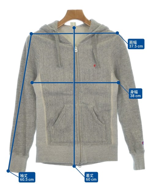 CHAMPION（チャンピオン）パーカー グレー サイズ:S レディース/2200627912030