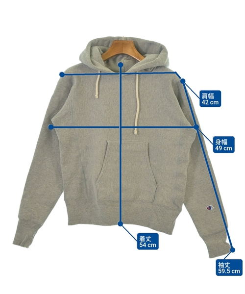 CHAMPION（チャンピオン）パーカー グレー サイズ:S レディース/2200625305025