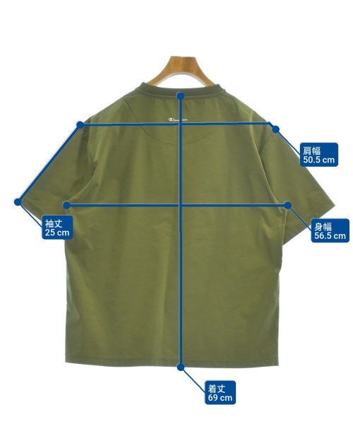 CHAMPION（チャンピオン）Tシャツ・カットソー カーキ サイズ:L メンズ/2200615478081