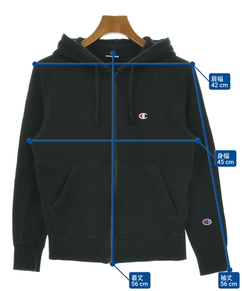 CHAMPION（チャンピオン）パーカー 黒 サイズ:XS レディース/2200610325045