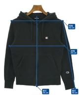 CHAMPION（チャンピオン）パーカー 黒 サイズ:XS レディース/2200610325045