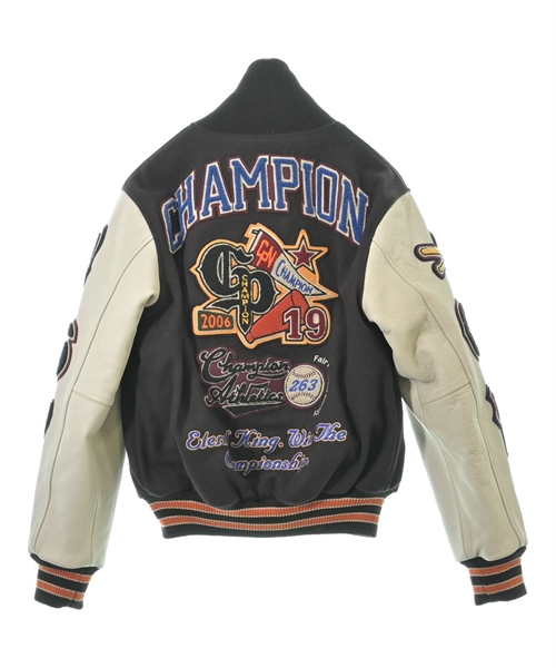 CHAMPION（チャンピオン）スタジャン 茶 サイズ:M メンズ/2200613629041