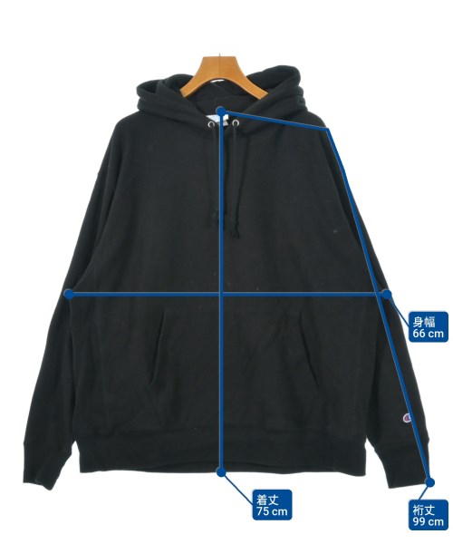 CHAMPION（チャンピオン）パーカー 黒 サイズ:XXL メンズ/2200617932017