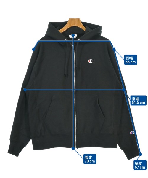 CHAMPION（チャンピオン）パーカー 黒 サイズ:L メンズ/2200667240018