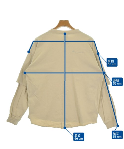 CHAMPION（チャンピオン）Tシャツ・カットソー ベージュ サイズ:S メンズ/2200672953101