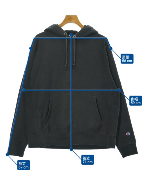 CHAMPION（チャンピオン）パーカー 黒 サイズ:L メンズ/2200677920016
