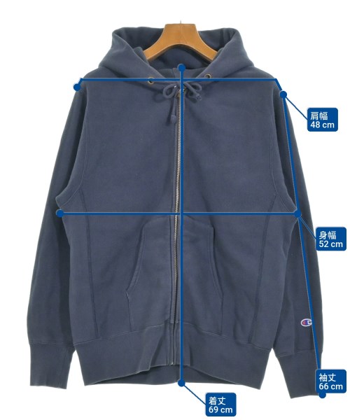 CHAMPION（チャンピオン）パーカー 紺 サイズ:XL メンズ/2200674692220