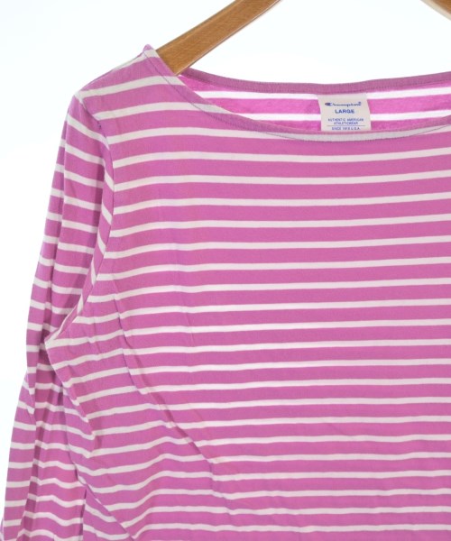 CHAMPION（チャンピオン）Tシャツ・カットソー ピンク サイズ:L レディース/2200672668609