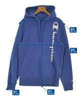 CHAMPION（チャンピオン）パーカー 青 サイズ:S レディース/2200647398067