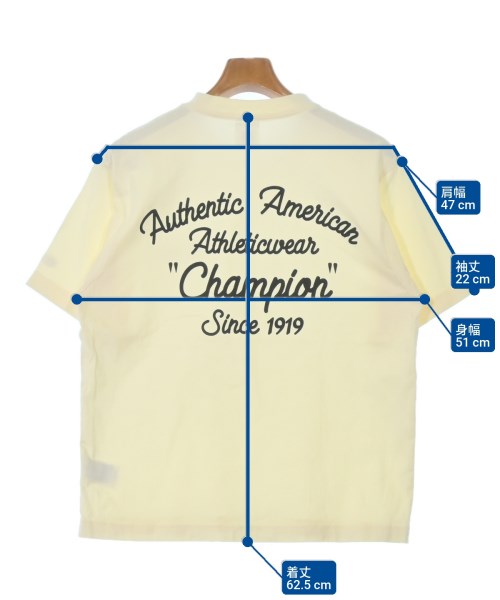 CHAMPION（チャンピオン）Tシャツ・カットソー 黄 サイズ:XS レディース/2200656104116