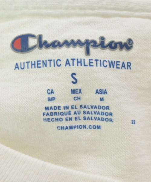CHAMPION（チャンピオン）Tシャツ・カットソー 白 サイズ:S レディース/2200657120054