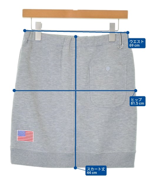 CHAMPION（チャンピオン）ミニスカート グレー サイズ:L レディース/2200647684108