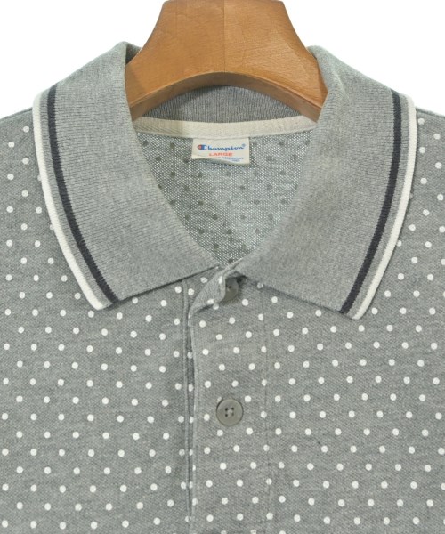 CHAMPION（チャンピオン）ポロシャツ グレー サイズ:L メンズ/2200640042301