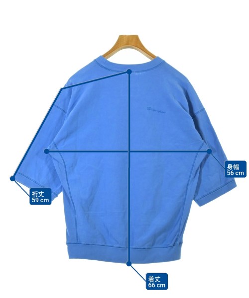 CHAMPION（チャンピオン）Tシャツ・カットソー 青 サイズ:S レディース/2200709804079