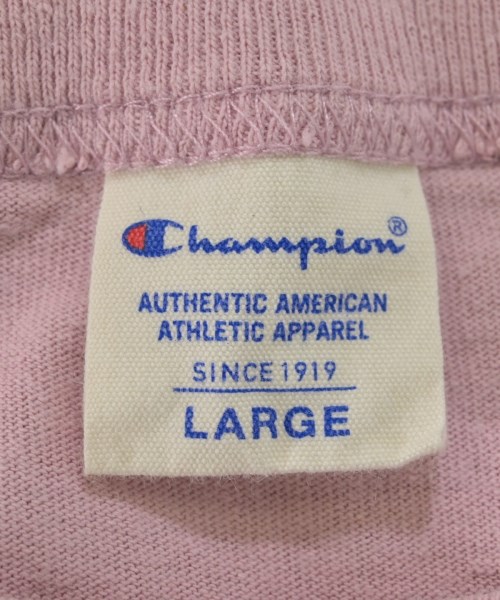 CHAMPION（チャンピオン）Tシャツ・カットソー ピンク サイズ:L メンズ/2200659815026