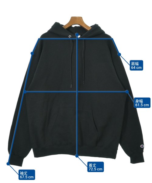 CHAMPION（チャンピオン）パーカー 黒 サイズ:XL メンズ/2200665685057