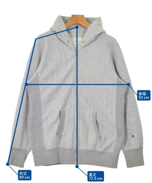 CHAMPION（チャンピオン）パーカー グレー サイズ:XL メンズ/2200666433091