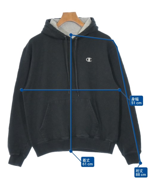CHAMPION（チャンピオン）パーカー 黒 サイズ:XL メンズ/2200671440015