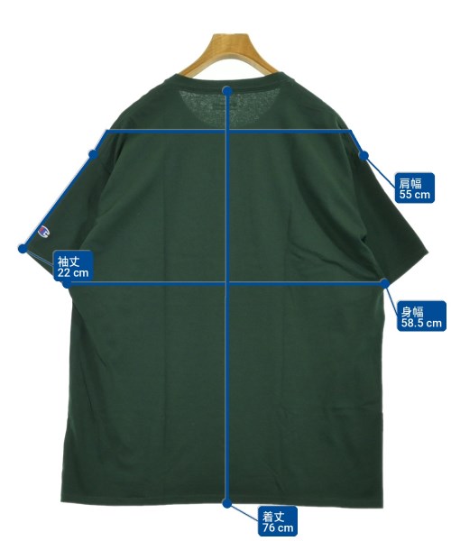 CHAMPION（チャンピオン）Tシャツ・カットソー 緑 サイズ:XL メンズ/2200714398167