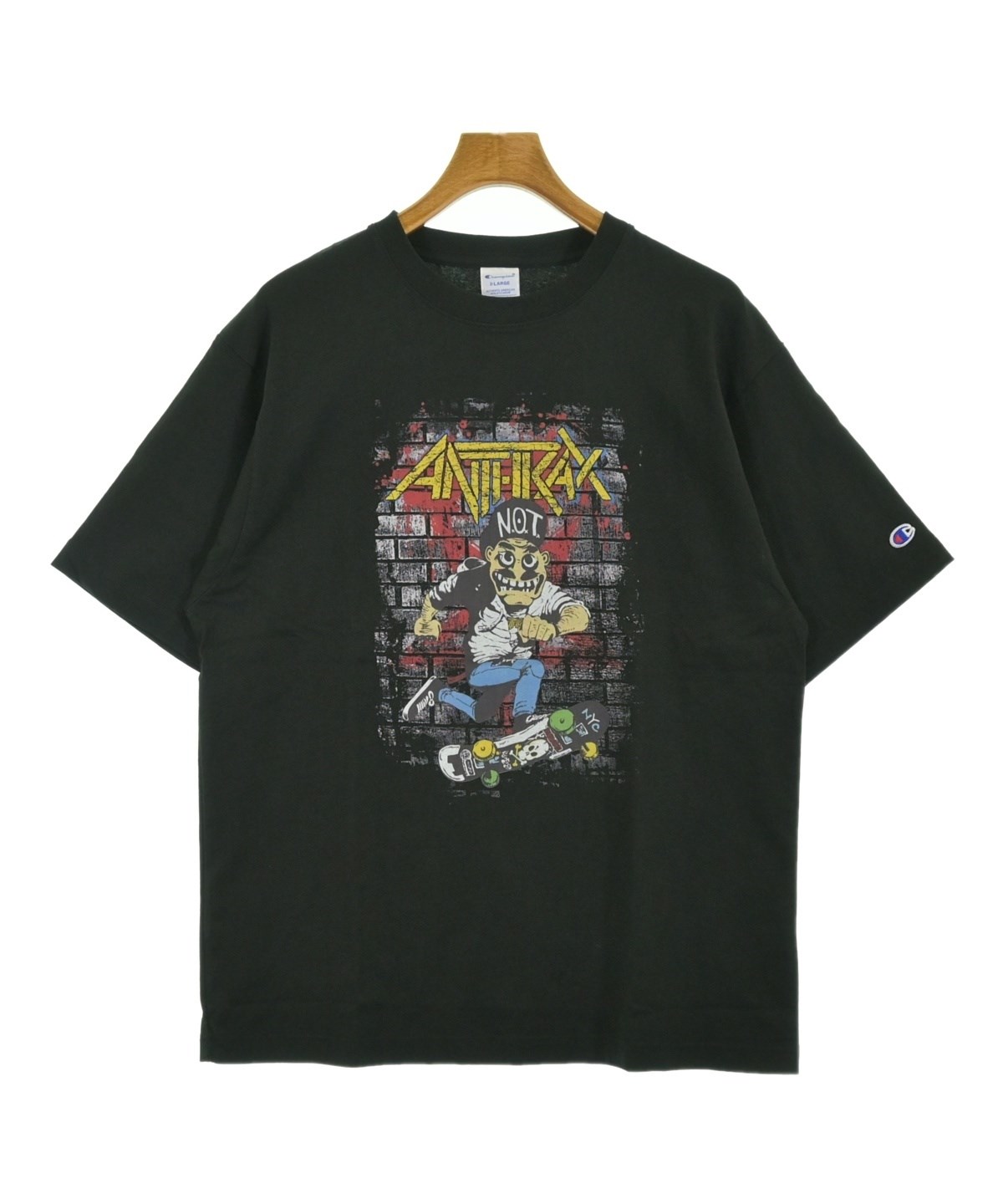 【本日掲載終了】新品 Suchmos Champion ラグラン カットソー CHAMPION（チャンピオン）Tシャツ・カットソー 黒 サイズ:XL メンズ