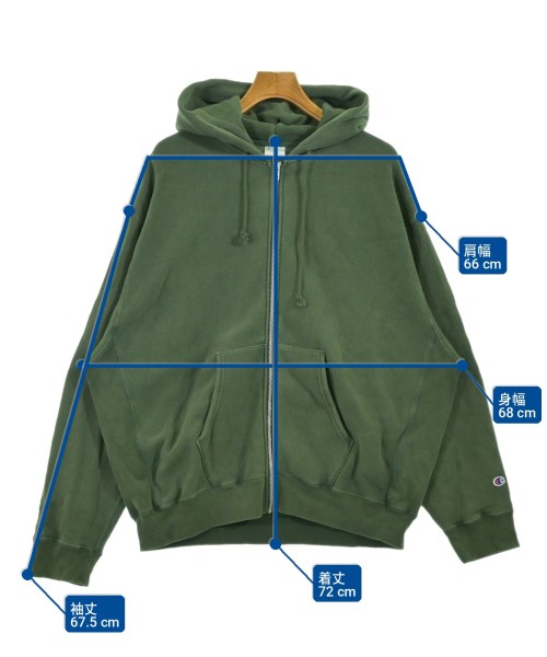 CHAMPION（チャンピオン）パーカー 緑 サイズ:XL メンズ/2200725007072