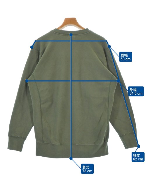 CHAMPION（チャンピオン）スウェット カーキ サイズ:XL メンズ/2200682368049