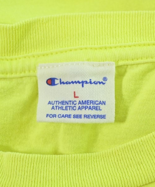 CHAMPION（チャンピオン）Tシャツ・カットソー 黄 サイズ:L メンズ/2200685041239