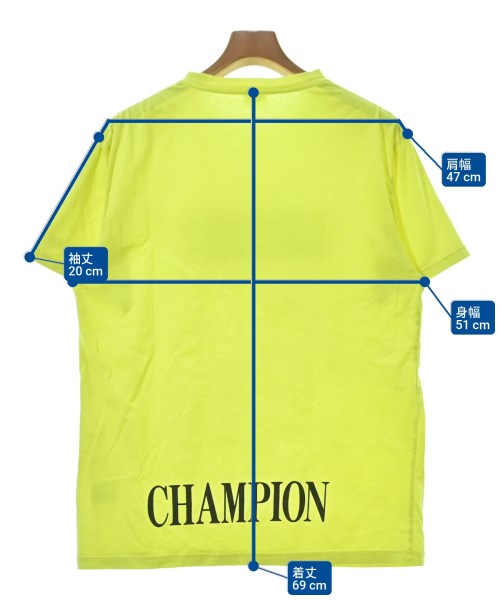 CHAMPION（チャンピオン）Tシャツ・カットソー 黄 サイズ:L メンズ/2200685041239