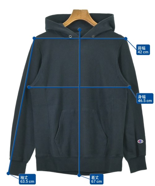 CHAMPION（チャンピオン）パーカー 紺 サイズ:M レディース/2200687472017