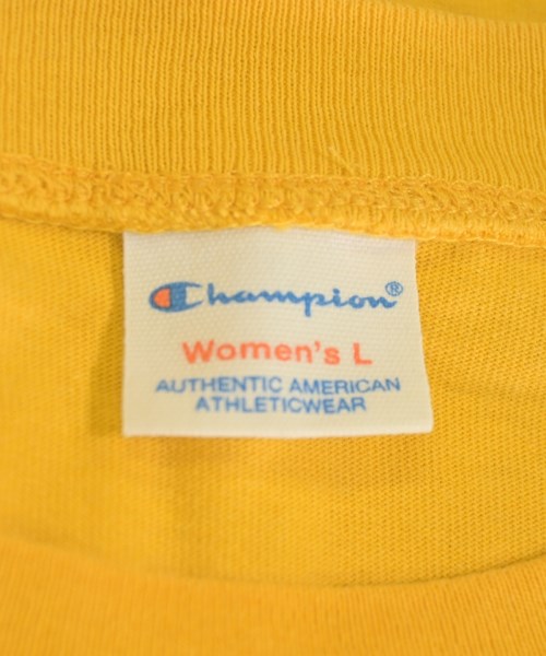 CHAMPION（チャンピオン）Tシャツ・カットソー 黄 サイズ:L レディース/2200680019035