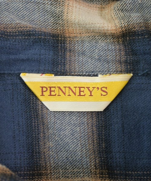 PENNYES（ペニーズ）カジュアルシャツ 紺 サイズ:M メンズ/2200610878022