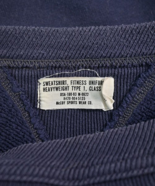 THE REAL McCOY'S（ザリアルマッコイズ）スウェット 紺 サイズ:M メンズ/2200610037498
