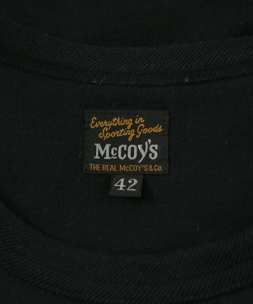 THE REAL McCOY'S（ザリアルマッコイズ）Tシャツ・カットソー 黒 サイズ:42(XS位) メンズ/2200676804386