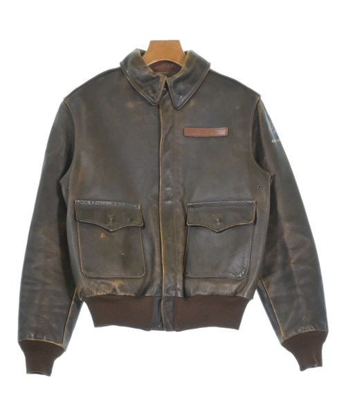 THE REAL McCOY'S(ザリアルマッコイズ)ライダース 茶 サイズ:36(S位)/2200647802014