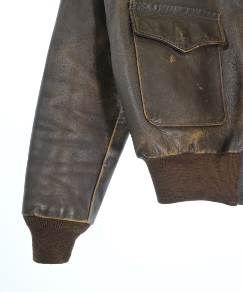 THE REAL McCOY'S（ザリアルマッコイズ）ライダース 茶 サイズ:36(S位) メンズ/2200647802014