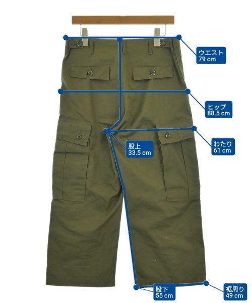 BUZZ RICKSON'S（バズリクソンズ）カーゴパンツ カーキ サイズ:-(L位) レディース/2200618629053
