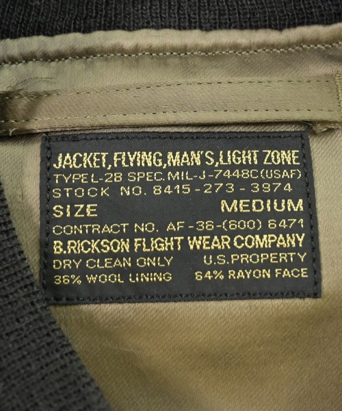 BUZZ RICKSON'S（バズリクソンズ）ミリタリーブルゾン 黒 サイズ:3(L位) メンズ/2200603335020