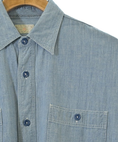 BUZZ RICKSON'S（バズリクソンズ）カジュアルシャツ 青 サイズ:15-15 1/2(SM位) メンズ/2200664222123