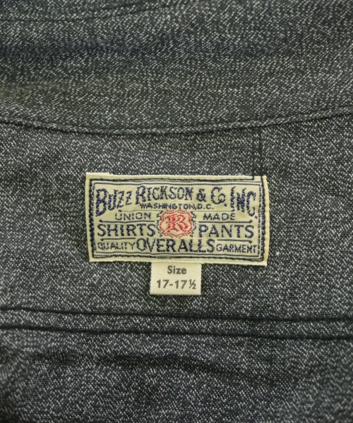 BUZZ RICKSON'S（バズリクソンズ）カジュアルシャツ グレー サイズ:17(XXL位) メンズ/2200668803014