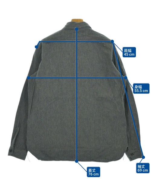 BUZZ RICKSON'S（バズリクソンズ）カジュアルシャツ グレー サイズ:17(XXL位) メンズ/2200668803014