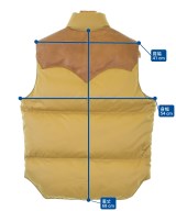 WAREHOUSE（ウエアハウス）ダウンジャケット/ダウンベスト ベージュ サイズ:40(L位) メンズ/2200661578056