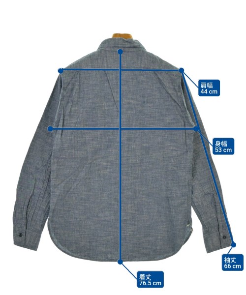 WAREHOUSE（ウエアハウス）カジュアルシャツ 青 サイズ:38(S位) メンズ/2200665269059